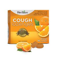 Herbion Naturals Cough Drops, Orange, 18 Count