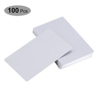 100 pcs Blank sublimation metal name card Thick Laser Metal Name Card printing blank business card use sublimation ink and paper (Silver )