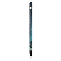 kwmobile Protective Skin for Apple Pencil (1. Gen) - Adhesive Decal Thin Protection Wrap - Cosmic Nature Blue/Grey/Black