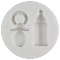 Funshowcase Sugarcraft Baby Feeding Bottle and Pacifier Candy Silicone Mold for Cake Cupcake Decorating, Crafting, Polymer Clay, Resin