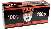 Gambler Tube Cut Regular Full Flavor 100mm RYO Cigarette Tubes 200ct Box (5 Boxes)