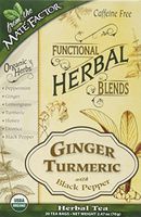 Mate Factor Functional Herbal Blends - Ginger Turmeric with Black Pepper 20 Bag(S)