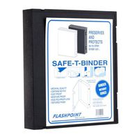 Flashpoint Adorama Plastic Storage Binder Box Without Rings, 9x11, Color: Black