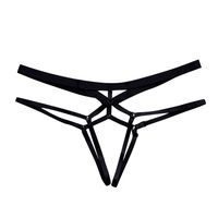 HAPPIShare Women's Black Charming Thong Lingerie lace G-String T-Back Panties Strappy Body Harness Panties Gifts