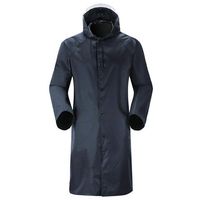 Corriee Rain Jacket Military Waterproof Outdoor Hooded Coat Men Long Raincoat Navy