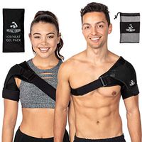 Shoulder Brace with Ice Pack for Men and Women for Support and Pain Relief- Use as Compression Sleeve and Shoulder Immobilizer - Arm Sling Alternative for Torn Rotator Cuff