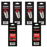 Zippo Lighters Replacement 6 Value Packs (24 Flints+ 2 Wicks)