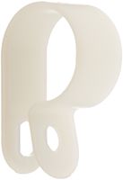 Heavy Duty Nylon Cable Clamp, 0.625" Diameter, 0.472" Width, Natural