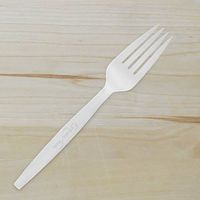 Biodegradable Cutlery, 100% Compostable, Strong Full-size, Elegant and Classy White Finish (1000)