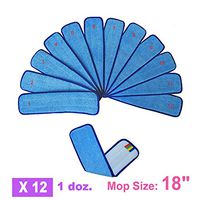 1doz. 18" #26182 Blue Microfiber Wet Mop Pad 12pcs