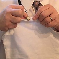 Bip (Black) - Turns Any Napkin Into a Bib-Type Clothing Protection Device