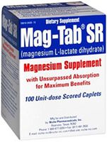 Mag-Tab - Magnesium Supplement - 84 mg Strength - Tablet - 100 per Box