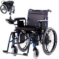 NACHENW Lightweight Folding Electric Wheelchair Fully Automatic Induction Electromagnetic Brake Manual Electric Switching Aluminum Alloy Frame