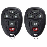 KeylessOption Keyless Entry Remote Control Car Key Fob Replacement 15912860 (Pack of 2)