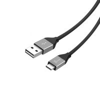 USB C Cable by j5create - 3.3ft Type C Braided Nylon Heavy Duty USB C Charging Cable | 3A Fast Charge & 480 Mbps Data Transfer Speed for Phone, Tablet, Laptop, Wall Charger (Black/Single Pack)