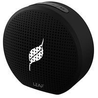 Leaf Pop- Portable Wireless Bluetooth Speaker with Mic, Loud and Clear Audio, SD Card Reader, Aux, FM Radio and Phone Stand (Carbon Black)