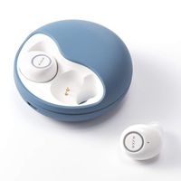 Wireless Earbuds, Bluetooth 5.0 with Charging Case, HD Stereo, Built-in Mic, Noise Cancelling, 18H Playtime, IPX5 Waterproof, Mini in-Ear Wireless Earphones for Work, Travel, Sports (Blue)