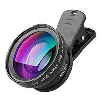 Universal Professional HD Camera Lens Kit for iPhone X / 8/8 Plus / 7 / 6s, Cellphone (0.45x Super Wide Angle Lens, 12.5X Super Macro Lens)