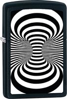 Zippo Personalized Message Engraved on Backside Black and White Dance Windproof Lighter