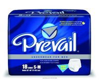 PrevailÂ Underwear for Men Maximum/Small / Medium/28" - 40"/Case of 72