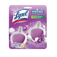Lysol Toilet Bowl Cleaner, Automatic In-The-Bowl Disc, cotton lilac scent, 2-Count
