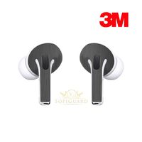 SopiGuard Skin for Apple Airpods Pro Earbuds Sticker Vinyl Wrap (3M Brushed Gunmetal Gray)