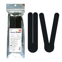 Nasara QuickStrips - 10" Precut Y Strips - 15-Pack of Black Kinesiology Tape Y Strips