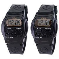 Two Pieces of Spanish Talking Watch for The Blinds Seniors Elderly Visual Impaired for Ladies and Gentlemen