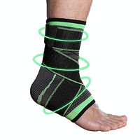 CROSS1946 Ankle Stabilizer Achilles Brace Plantar Fasciitis Support Brace Volleyball Ankle Brace Injury Recovery Ankle Compression Sock XL Plug Size Green