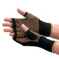 LifeShop Copper/Bamboo Infused Fingerless Arthritis Pain Relief Therapeutic Essential Gloves