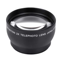 Tangxi Telephoto Conversion Lens, 52mm 2X Magnification Unversal HD Converter Telephoto Lens of High Definition for 52mm Mount Camera