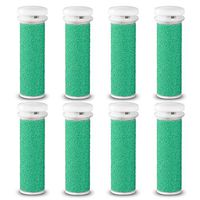 E-Cron Replacement Rollers for Emjoi Micro-Pedi Callus Remover Foot File, Extra Hard Coarse 8 pcs.