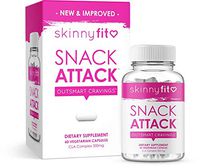 SkinnyFit Snack Attack Natural Metabolism Booster with CLA, Garcinia Cambogia and Green Tea Extract, Boost Energy and Curb Cravings 60 Vegan Capsules