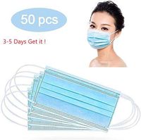Disposable Safety Másks,50Pcs Breathable Multipurpose Strict Protective Tools Suitable for Beauty Salon Family, Disposable Dust Másks-Earloop Face Másks Outdoor Product Mouth Cover