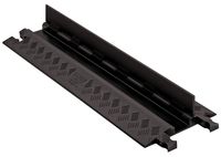 Guard Dog GD1X75-ST-B/B Polyurethane Heavy Duty 1 Channel Low Profile Cable Protector with  Standard Ramp, Black Lid with Black Ramp, 36" Length, 10.81" Width, 1.25" Height