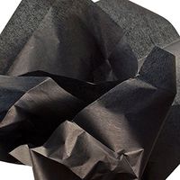 10ea - 20 X 26 Caviar Black Tissue Paper
