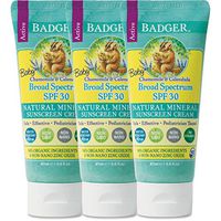Badger Baby Sunscreen Cream SPF 30, 2.9 oz, 3 Pack