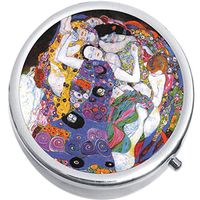 Gustav Klimt Painting Medicine Vitamin Pill Box