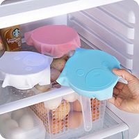 IETONE 3 Pieces Multi-Functional Food Cover Reusable Cling Film Table Placemat Coaster Kitchen