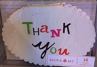 Laser Cut 'Thank You' Cards
