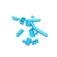 GerTong 13 Piece/Set Dustproof Cover Stopper Universal Anti-Dust Silicone Plugs for PC Laptop and Notebook Computers (Sky-Blue)