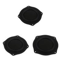 3Pieces 4 Inch DIY Bass Speaker Loudspeaker Vibrating Membrane Passive Bass Woofer Diaphragm Plate,Speaker Passive Radiator Replacement Kit