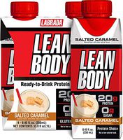 Lean Body Ready-to-Drink Salted Caramel Protein Shake, 20g Protein, Whey Blend, 0 Sugar, Gluten Free, 22 Vitamins & Minerals, (Recyclable Carton & Lid - Pack of 16)
