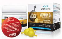 Zade Vital Vitamin D3 (10,000 IU), Support Immune, Bone & Heart Health, Dietary Supplement, Twist-Off Softgels, Easy to Use, Non GMO, Gluten Free, Kosher, Halal, GMP, First & Only Formula, Free Gift