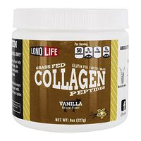 LonoLife Vanilla Flavored Collagen Peptides with 10g Protein, Paleo and Keto Friendly, 8-Ounce Bulk Container