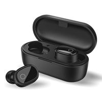 Queind Wireless Bluetooth Earphones Bilateral Stereo in-Ear Headset with Charge Bin Headphones