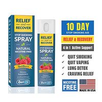 QuitGo Herbal Spray, Instant Craving Relief & Recovery, Calming, Effective, Satisfying Nicotine-Free Stop Smoking Remedy, Helps Prevent The Urge to Smoke All Day (Quit Berry, Single Pack)