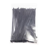 100Pcs 6" Multi- Purpose UV Resistant Black Cable Ties Zip Ties Wraps Heavy Duty Self- Locking Nylon Plastic Zip Wire Binding Wrap Straps Fasten Loop Cable Electrical Wire Cord (Black 6")