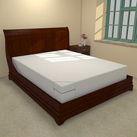 10 Inch Soft Sleeper 6.5 Twin XL Mattress With 4 Inches Made From 100% Visco Elastic Memory Foam