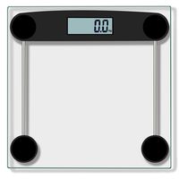 Anewoneson Home Digital Bathroom Wireless Body Weight Scale with 4 High Precision Sensors, Tempered Glass, Power Saving Lasting 180 Days 150KG/330 Pounds (Ship from USA) (Black)